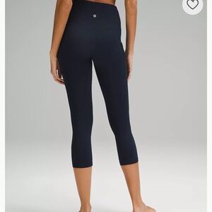 Lululemon Athletica Navy Cropped Leggings